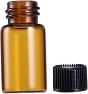 Essential Oil Perfume Atomizer Refillable 12 Set of 2ml Bottle with Black Lid