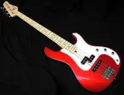Schecter N-Pj-Al/Car/M Schector Dinky Precision Bass Model Chicken Shack Red Ele