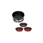 Springform pan mini 4" w/ tart molds round cheescake cake spring latch non stick