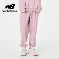 在飛比找momo購物網優惠-【NEW BALANCE】NB 棉質束口長褲_女裝_雲霧粉_