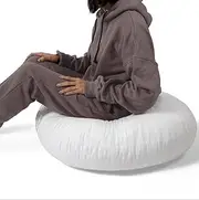 Milliard Memory Foam Floor Pillow Round Insert, 32 inch Pillow Sham Cushion, Large Size for Lounging, Gaming, Decor Yoga and More