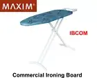 Ironing Board MAXIM LAUNDRY PRO Commercial Portable+Iron Rest+Adj Height - IBCOM