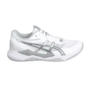 【asics 亞瑟士】GEL-TACTIC 女排羽球鞋-排球 羽球 亞瑟士 白銀(1072A070-101)