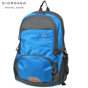 GIORDANO ~佐丹奴 簡約旅行休閒後背包(藍)