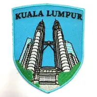 在飛比找有閑購物優惠-馬來西亞 雙峰塔 雙子星 外套刺繡布章 貼布 布標 燙貼 徽