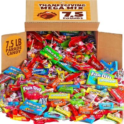 Holiday Candy Bulk - 7.5 Pounds - Parade Candy Throws - Pinata Candies Stuffe...