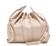 MIMCO Com-Pleat Pancake LEATHER Tote Handbag BAG + Dust Bag