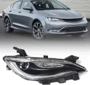 Headlight Right Passenger Side w/Bulbs for 2016-2017 Chrysler 200 (w/o LED DRL) (for: Chrysler)