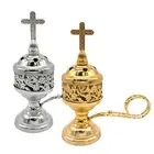 Metal Incense Burner Incense Cone Holder With Brass Plated Incense Burner