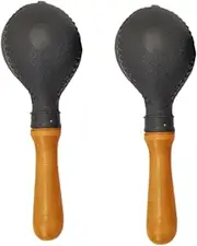 Oshhni 2 Pieces Wooden Maracas Sand Hammers for Kids Adults Rumba Shakers Shakers Rattles Hand Percussion for KTV Party Festivals
