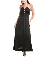 GANNI Crepe Jersey Maxi Dress