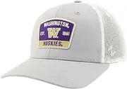 ZHATS Standard NCAA Officially Licensed Snapback Hat Big Rig Patch Gray White Switchback