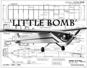 Little Bomb 1/2A Pylon Racer 21" WS RC Airplane Laser Cut Balsa Short Kit
