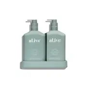 Al.Ive Body Wash & Lotion Duo Kaffir Lime & Green Tea Made in Australia