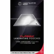 GBC Laminating Pouch 175 Micron 65x108mm Clear Pack 100