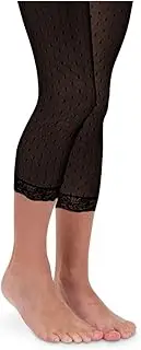 [Jefferies Socks] Girls' Dots And Frills Capri