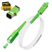5 Meters SC/APC to SC/APC Fiber Optic Internet Cable, Armored Single Mode Patch