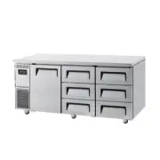 Turbo Air Undercounter 1 Door 6 Drawer Fridge W1800 D700 H850mm: KUR18-3D-6(HC)