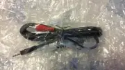 6ft 3.5mm Stereo 2xRCA-Male Jack Y Cable Adapter Plug Black ( NEW )