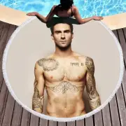 Adam Levine Sexy Beach Towel Yoga Mat Wall Hanging Home Decor etc