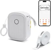 Portable Label Printer with 210 Pcs Tape Waterproof Labels Mini Inkless Sticker