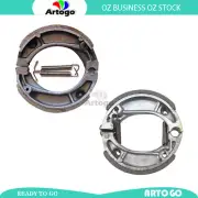 Motorcycle Front+Rear Brake Shoes For Honda CR 80 RC 1982