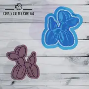 Mini Balloon Dog Cookie Cutter and Embosser - 5cm x 4.7cm
