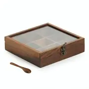 Sheesham Spice Holder – Masala Box (9 Compartment)