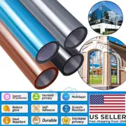 One Way Mirror Tint Window Privacy Film Sun Block Anti UV Window Film for Home
