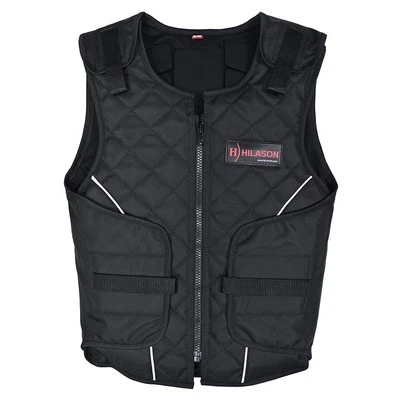 51HS Bull Riding Vest Hilason Black Bull Pro Rodeo Cordura Large