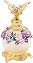 25ml Vintage Purple Butterfly Perfume Bottle Lady Essential Reusable Oil Bottle Decoration