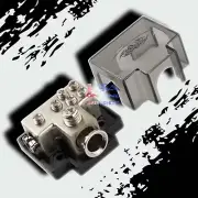 PLATINUM POWER GROUND DISTRIBUTION BLOCK 1/0 or 2 IN & one 4 & four 8 GAUGE OUT