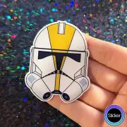 327th Clone Trooper Helmet Star Wars Sticker Decal for Laptops & Bottles