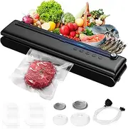 Vacuum Sealer Machine for Kitchen, Professional Food Saver，Vacuum Meat Sealer, Portable Air Freezer Packaging Machine