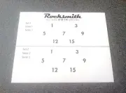 Rocksmith 2014 Guitar Fret Number Stickers -Two Sets Per Sheet NEW