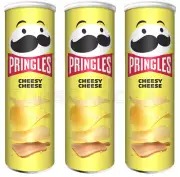 3 PRINGLES CHEESY CHEESE Flavor Potato Chips Snacks 165g 5.8oz