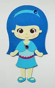 Strawberry Shortcake Blueberry Muffin Paper Doll Scrapbook Embellishment