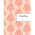 DAILY DIARY: BLANK 2020 JOURNAL ENTRY WRITING PAPER FOR EACH DAY OF THE YEAR - PALE PINK ROSE FLOWER - JANUARY 20 - DECEMBER 20 - 3