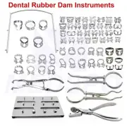 Dental Endodontic Rubber Dam Frame Clamps Premolar Ivory Ainsworth Punch Forceps