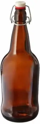 4 X 32 oz. Amber EZ Cap Kombucha Bottle