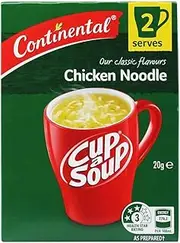 [Continental] Chicken Noodle Cup A Soup 20 g (Pack of 2)