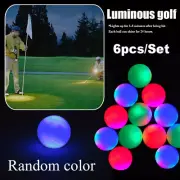LED Golf Ball Glow In The Dark Night Light Up Luminous Long Glow Ball Sport AUS