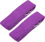 HANABASS 2pcs Professional Yoga Strap Elastic Band Resistance Band for Yoga Fitness Exercise Mat Holder Gym Supply