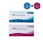 50 Ovulation Test Strips 20 Pregnancy Test Strips For Home Fertility Kit Easy