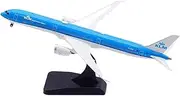 Pre-Built Model Aircraft 17CM KLM for Boeing 787-10 PH-BKM 1:400 Scale Model Airplane with Stand Collectible Aircraft Replica Miniature Airplane Model