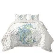 Artistic Seahorse Coverlet
