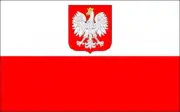 POLAND WITH EAGLE CREST 9 METRE BUNTING 30 FLAGS flag WARSAW GDANSK
