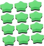 DOITOOL 12pcs Mini Star Shaped Dry Erase Erasers for Whiteboards Cute Portable Classroom Cleaners Adorable Fun Design for Home Office Use Versatile Felt Material