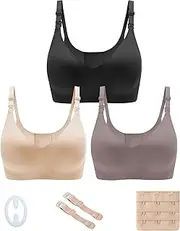 [SUNSHE] Nursing Bras for Breastfeeding, Seamless Ultra Comfort Maternity Bra, Half Price