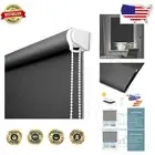 Luxurious Blackout Roller Blinds 38"W x 68"L - Thermal & UV Protection